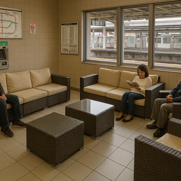 駅の待合スペースをアップグレード！機能性×デザインの屋外ベンチ特集