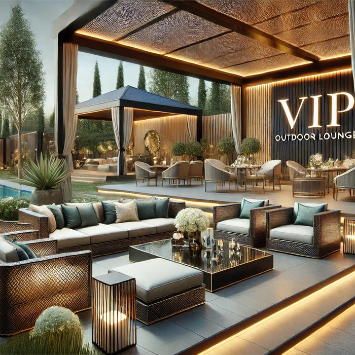 VIPエリアの魅力を高める！ガーデンファニチャーを使った空間設計