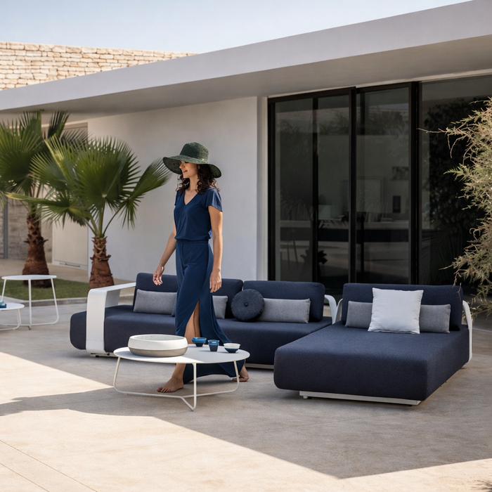 Reshare  ガーデンソファーテーブルセット 00009 (水を弾く防水加工されたソファ素材)